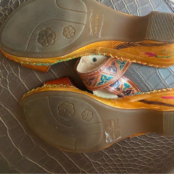 Elite by Corkeys BoHo Ethnic Sandals Comfy Unique - Picture 4 of 4